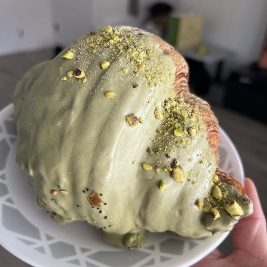 Pistachio, Matcha & White Chocolate Croissant